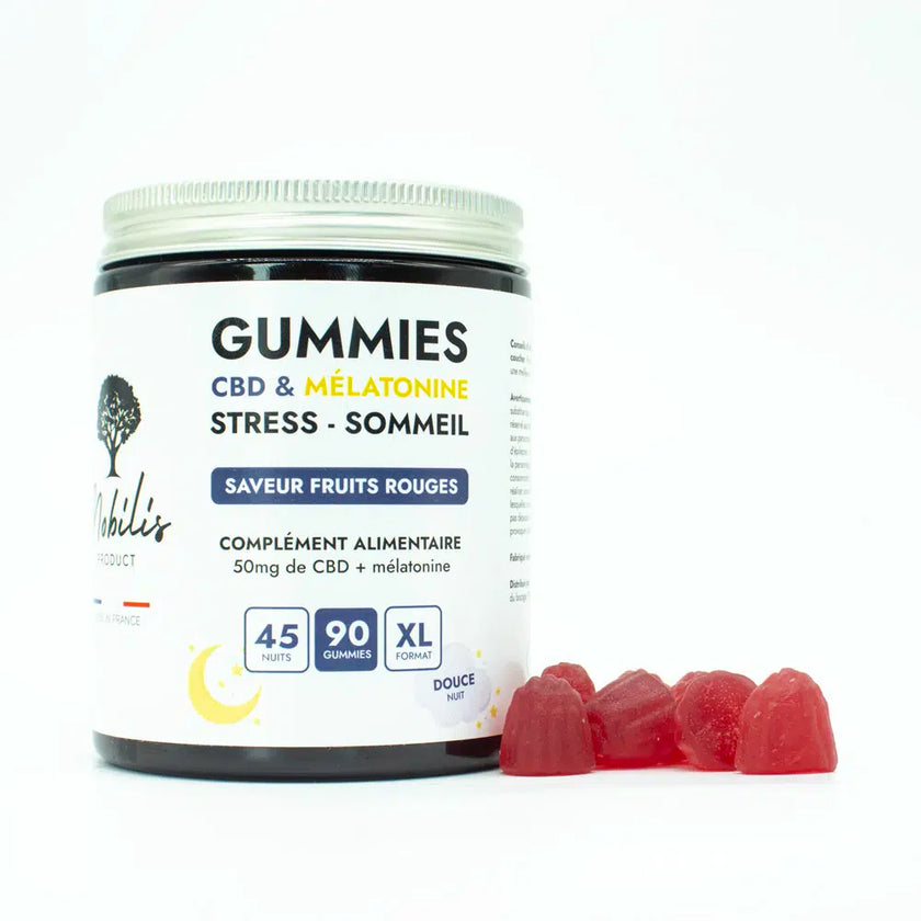 Gummies CBD + Mélatonine – Sommeil