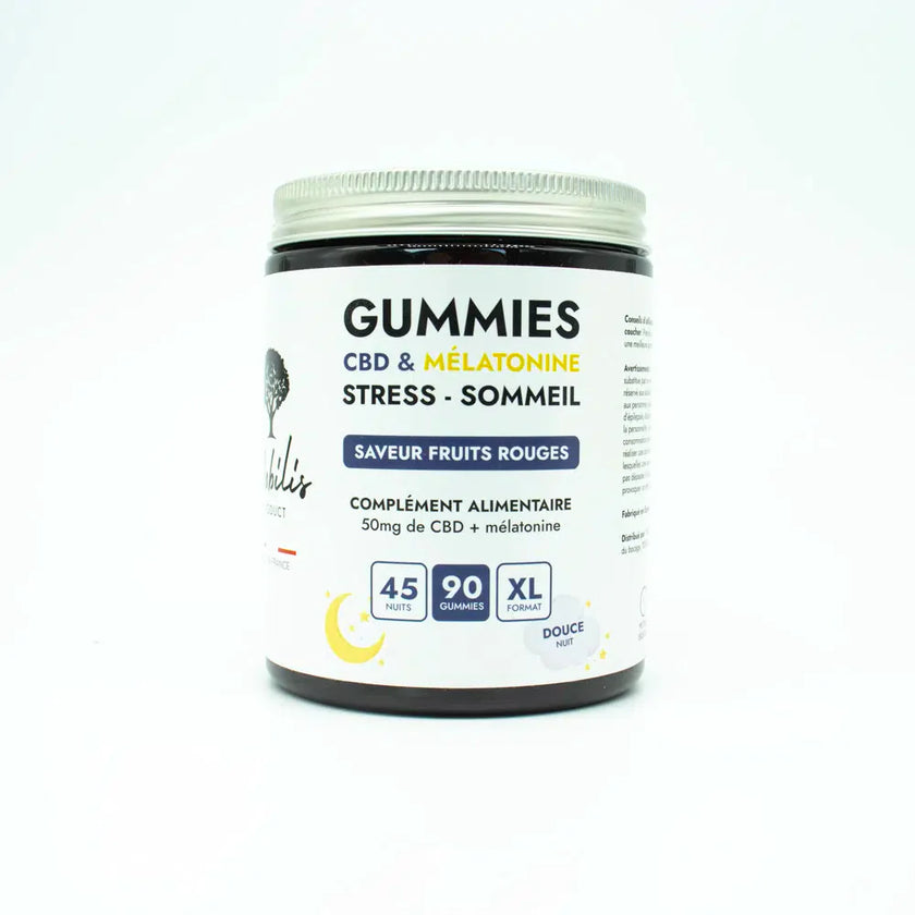Gummies CBD + Mélatonine – Sommeil